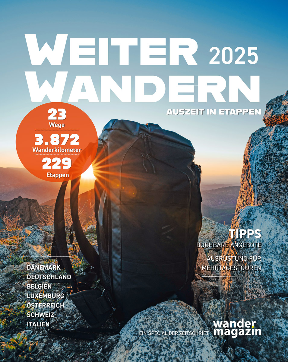 Cover der Beilage "Weiter Wandern 2025"